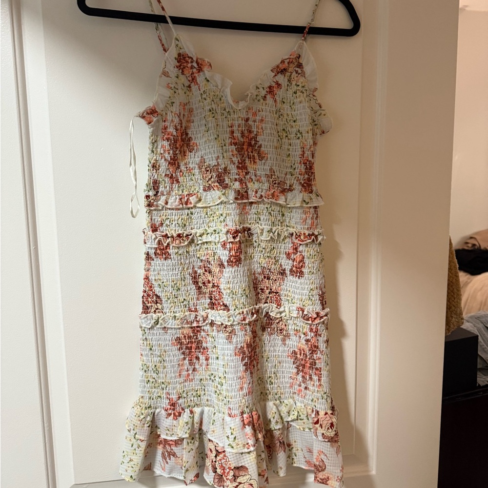 Zara Floral Smocked dress
